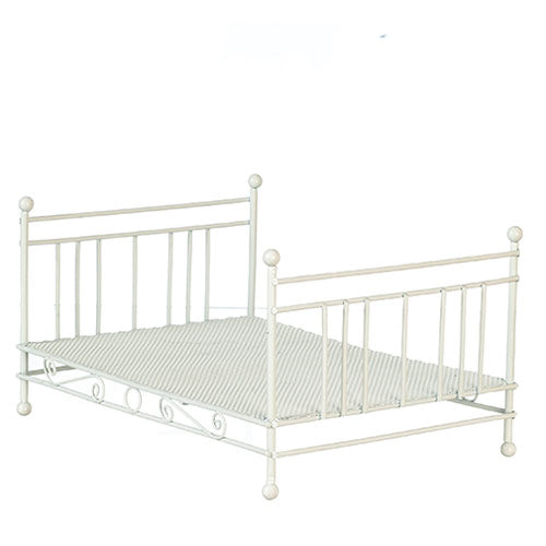 White Double Frame Bed