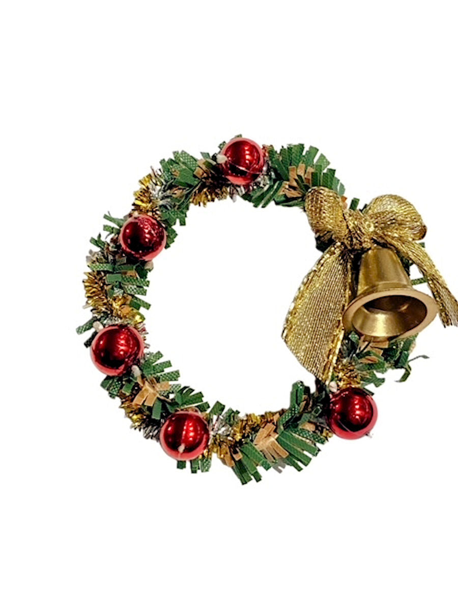 Christmas Wreath with Red Ornaments