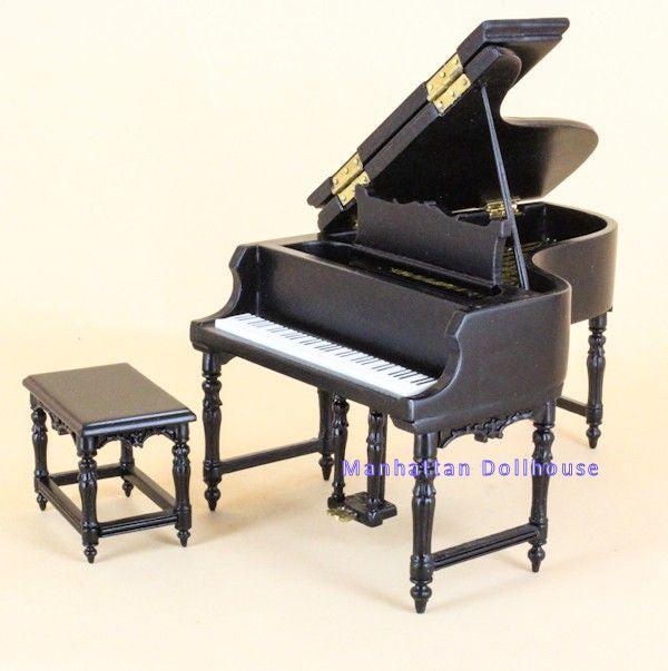 New! Baby Grand Bespaq Piano in Black with Stool