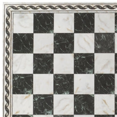 Black and White Faux Marble Sheet with Border