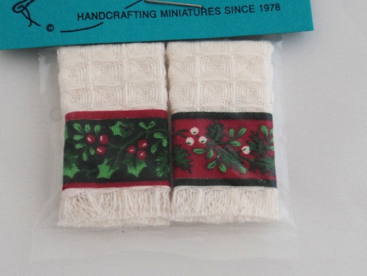 Miniature Christmas Kitchen Towels