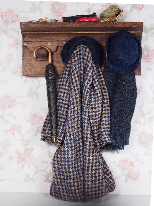 Miniature Coat Rack with Male Accessories