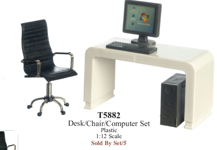 Computer desk set