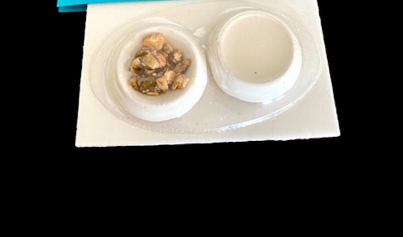 Miniature Dog Bowls with Food