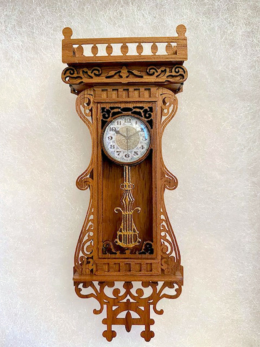 Victorian Wall Clock, Walnut