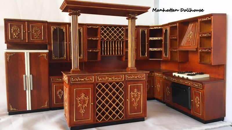Designer Kitchen in Walnut-6 Pieces