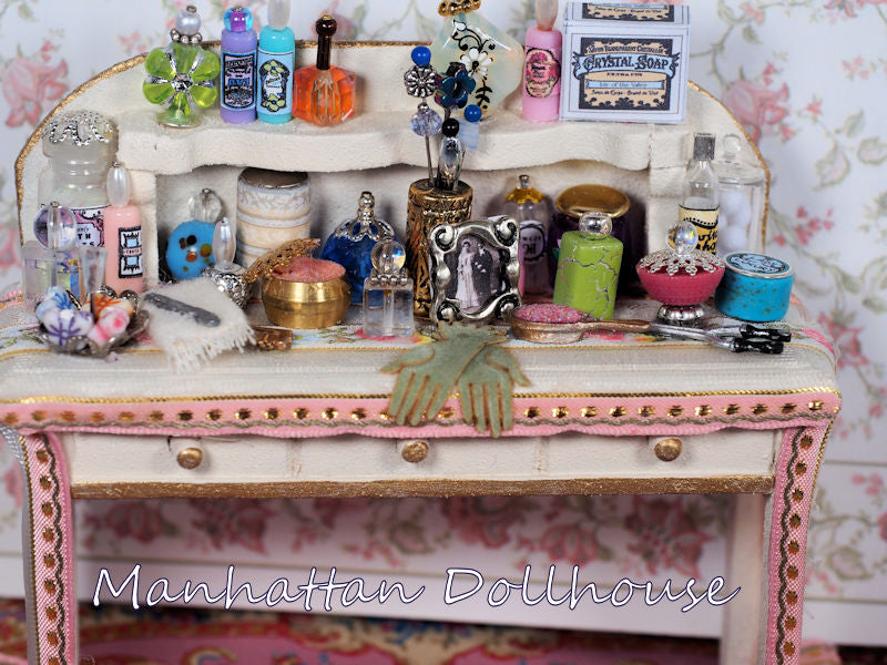 Miniature Vanity Dressing Table in Pink