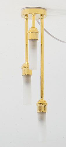 Modern Three Bulb Brass Hanging Light MH14024