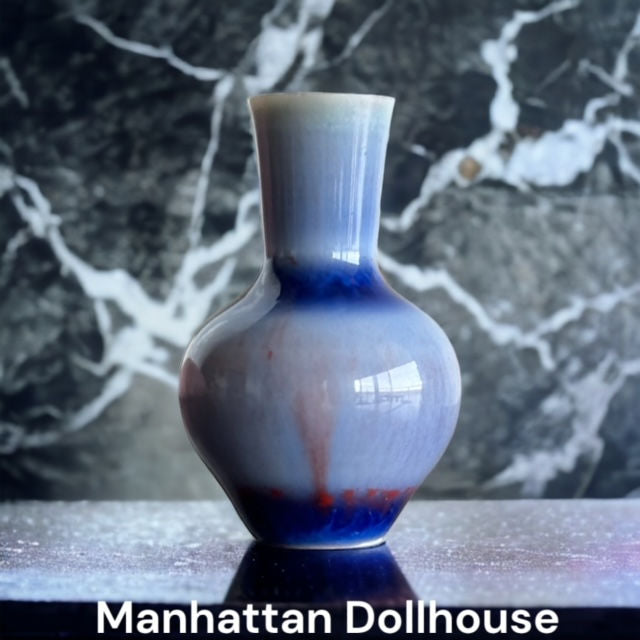 Purple Blue Miniature Vase