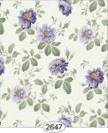 Rose Hill Floral Purple Dollhouse Wallpaper