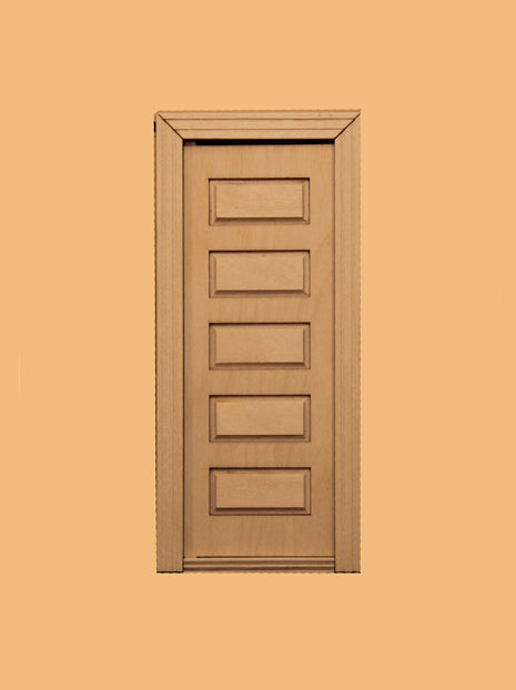 Six Panel Unfinished Miniature Door by Majestic Mansions
