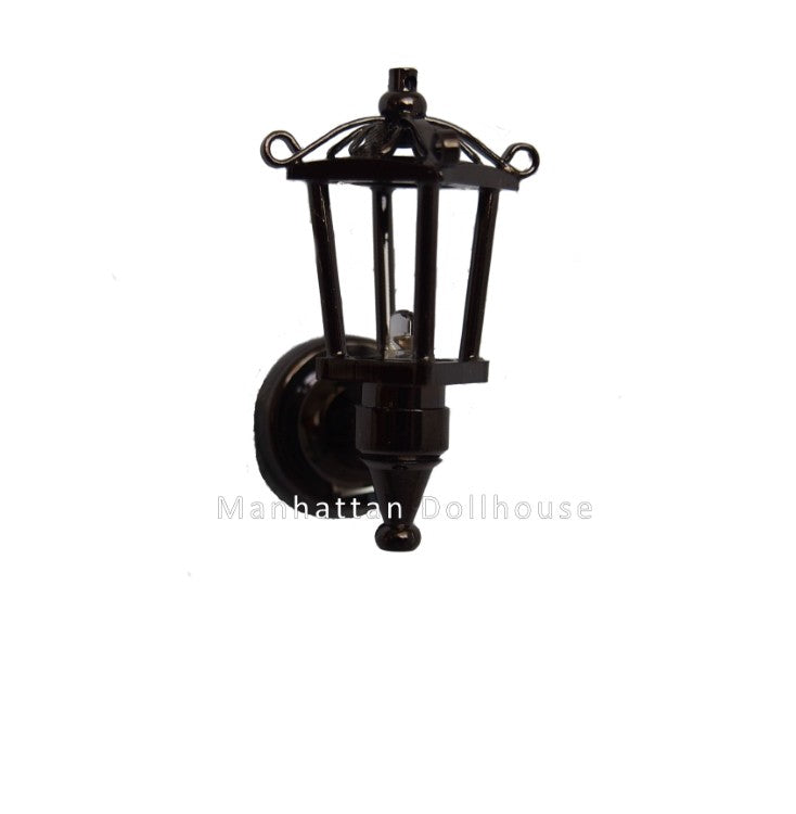 Black Coach Lamp with Natural White Light W2 BLK