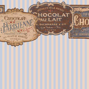 French Chocolate with Blue Stripes 599D