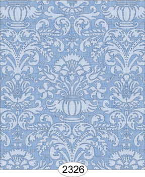 Annabelle Damask Blue Serenity