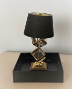 Brooke Tucker Modern Table Lamp - Black & Gold