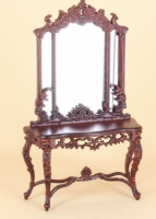 Hall Table and Mirror in Mahogany by Bespaq