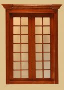 Miniature Dollhouse Classic French Double Door