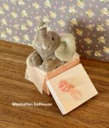 Miniature Elephant in White Gift Box