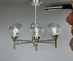 Madison Park C48 6-Bulb LED Chandelier with the Wand in Silver