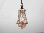 Pink Lady Crystal Miniature Chandelier
