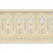 French Room Wall Panel - Dollhouse Wallpaper Mural