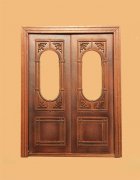 Hanover Exterior Double Door - New Walnut