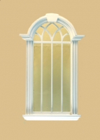 Cambridge Decorated Single Window White