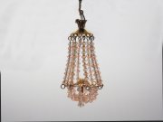Pink Lady Crystal Miniature Chandelier