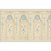 French Room Wall Panel 2 - Dollhouse Wallpaper Mural