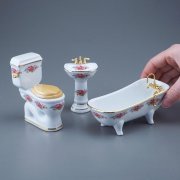 Bathroom Set Dresden Rose, 3 Piece