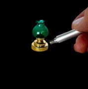 Green Chelsea Table Lamp with Wand Stylus