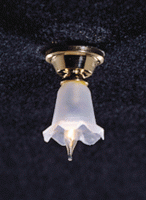 Simple Tulip Shade Dollhouse Ceiling Lamp