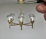 Madison Park C48 6-Bulb LED Chandelier with the Wand in Brass