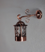 Gramacy two piece copper dollhouse coach lamp W3C