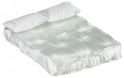 Miniature Double Mattress with Pillows