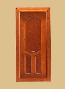 Stannford Interior Dollhouse Door in Walnut