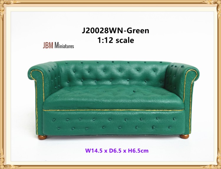 Contemporary Chesterfield lounge mid 1800s Green - Click Image to Close