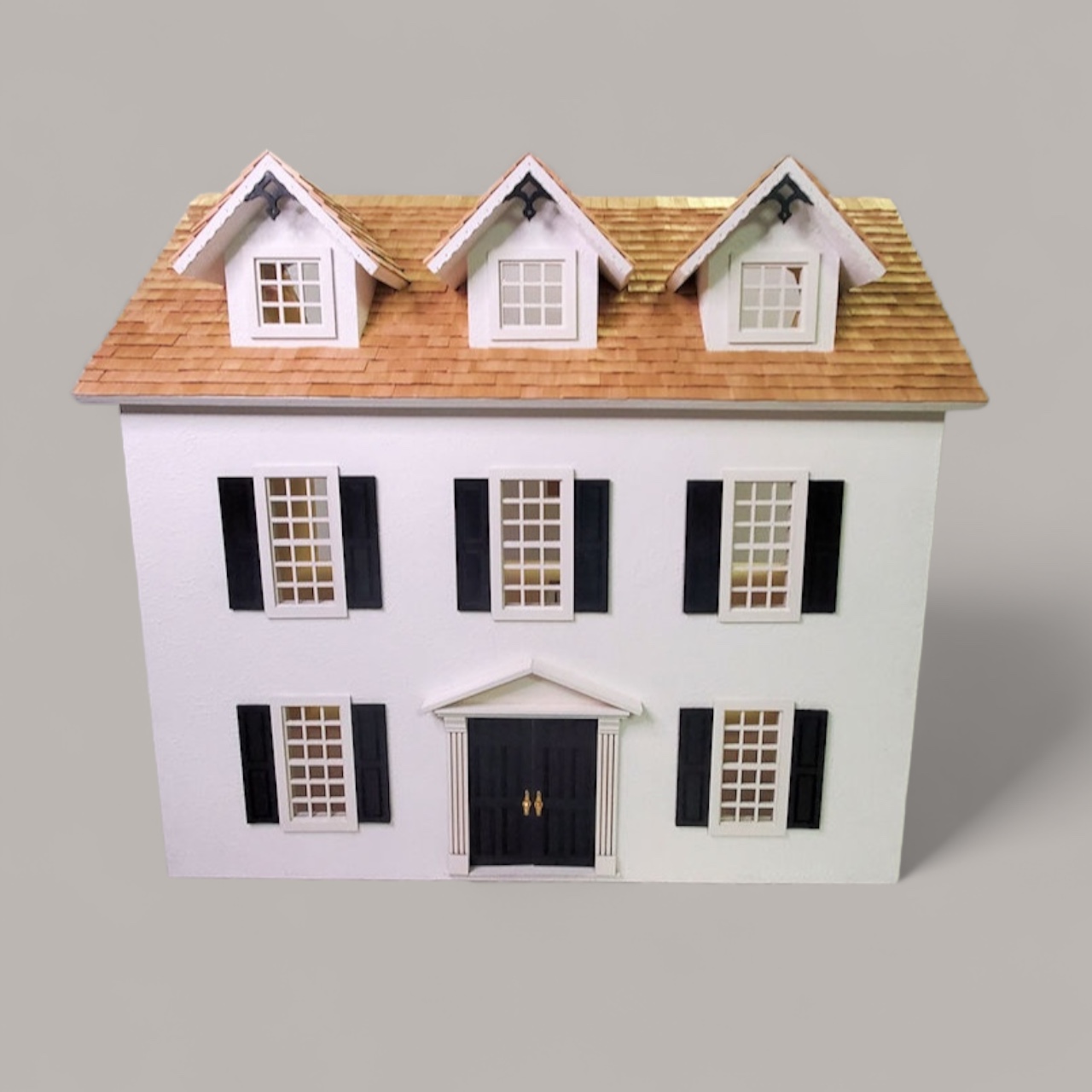 Cathy's Colonial Dollhouse-Unpainted - Click Image to Close