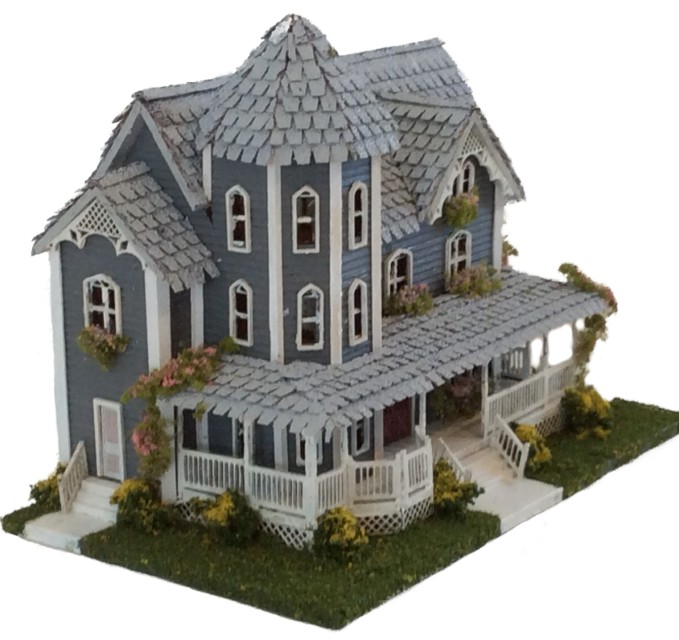 Beckham Gothic Victorian House Kit 1:144th Scale - Click Image to Close