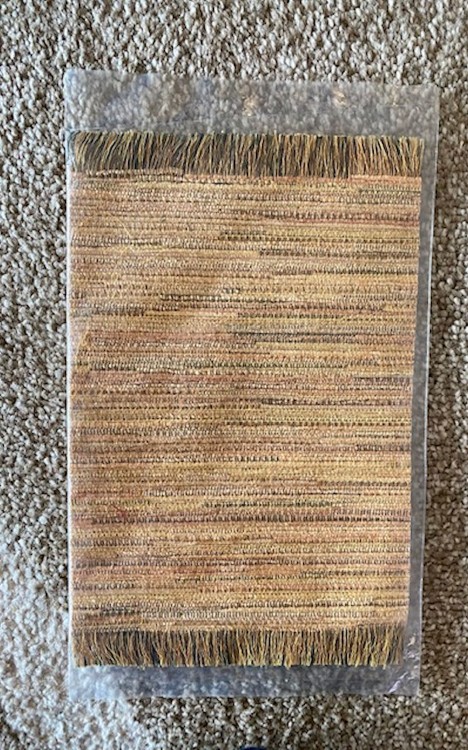 Miniature Rug Rust Tones - Click Image to Close