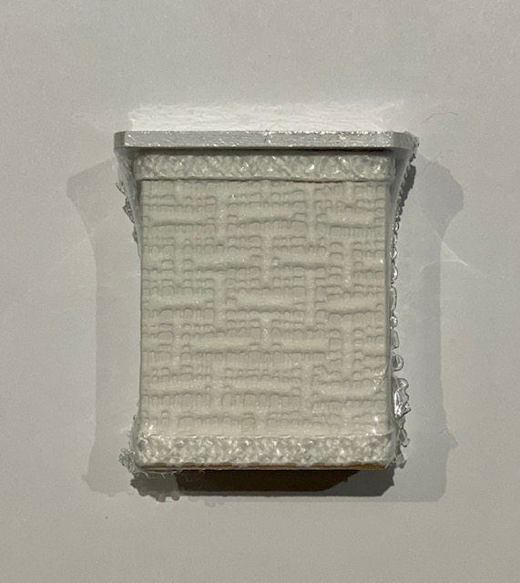 Dollhouse Miniature Hamper-White - Click Image to Close