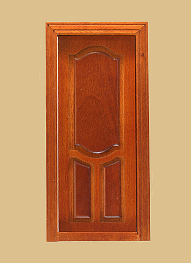 Stannford Interior Dollhouse Door in Walnut - Click Image to Close